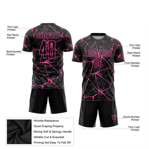 Ensemble d'uniformes de football respirants pour adultes, design et logo personnalisés, service OEM, uniformes de football de haute qualité à prix abordable - Product Image 5