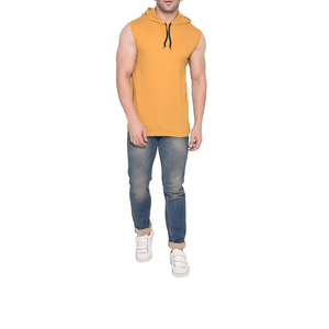 <b>Men's</b> Winter <b>Sleeveless</b> <b>Hoodie</b> Pullover 100% Cotton Breathable Casual Fitness Gym Training - Product Image 1
