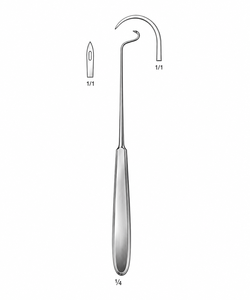 Aguja de Ligadura Deschamps, Afilada, para Mano Izquierda, 215 mm |   Acero Inoxidable de Primera Calidad - Product Image 2