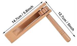 Castañeta de Madera, Instrumento de Percusión, Generador de Sonido para Enseñanza Musical y Fiestas - Product Image 5