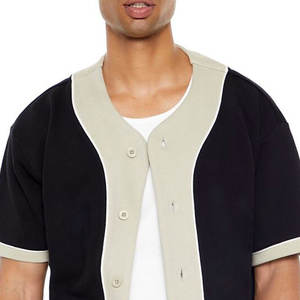 Camiseta de Béisbol Sublimada con Logotipo Personalizado, 100% Poliéster, Camiseta de Softbol Lisa, Camiseta de Béisbol con Botones, Camiseta de Béisbol Informal - Product Image 5