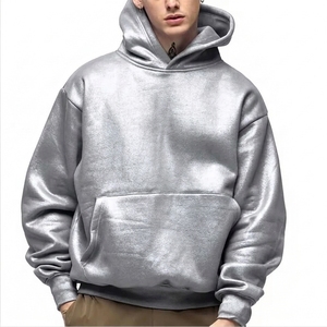 Sudadera con Capucha Extra Grande de Felpa Francesa 100% Algodón para Hombre, con Logotipo Personalizado Bordado, Hombros Caídos, la Más Vendida del Invierno - Product Image 4