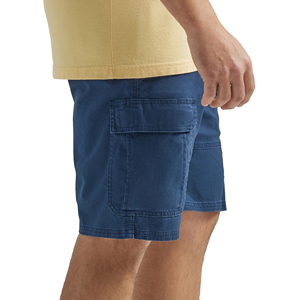 Wholesale Custom Casual Cargo Shorts 100% Cotton Elastic Waist Canvas Knee Length Men's Working Fashion Shorts - Product Image 4
