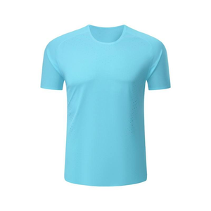 T-shirts en gros, t-shirts unis vierges, impression sérigraphique personnalisée, logo numérique, t-shirts en polyester et coton de marque, tailles plus - Product Image 1