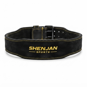 Ceinture de musculation en cuir robuste avec boucle à ardillon pour l'entraînement de force, personnalisable, protection du dos - Product Image 4