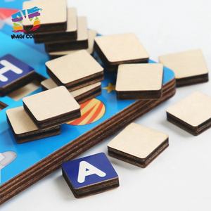 Juguete de Madera para Niños con Forma de Portátil, con Tarjetas de Aprendizaje de Letras, Matemáticas y Pizarra - Juguete Educativo Interactivo W12E196 - Product Image 5