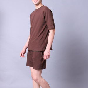 Conjunto de Camiseta y Pantalones Cortos de Algodón de Dos Piezas para Hombre, Transpirable, de Secado Rápido, de Alta Calidad y Personalizable, para Verano - Product Image 2