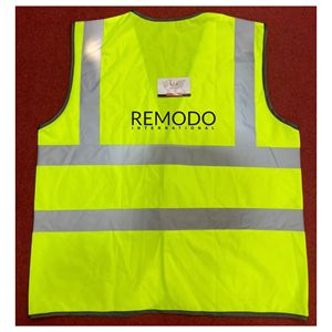 Chaleco de Seguridad Reflectante de Alta Visibilidad al por Mayor, Unisex, Tallas Grandes, Tela de Tricot de Poliéster de Alta Calidad, Impresión de Logotipo Personalizado OEM EN - Product Image 3