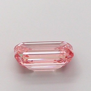 Diamant rose intense fantaisie de 1,00 carat, taille émeraude, cultivé en laboratoire CVD, clarté SI1, polissage excellent, pierre précieuse non montée pour la création de bijoux - Product Image 5