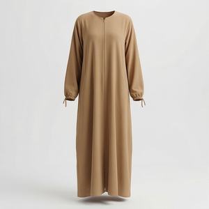Abayas pour femmes musulmanes, vêtements islamiques modestes et simples, robe longue formelle personnalisée avec des paillettes imprimées, taille plus, vente en gros - Product Image 1