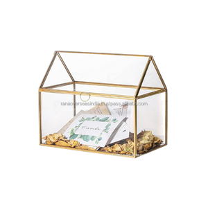 Gran oferta, organizador de joyas de latón y cristal estilo cabaña personalizado, regalo perfecto para mujeres, cumpleaños, bodas y ocasiones especiales - Product Image 2