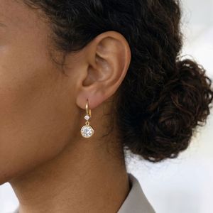 Wholesale Gold Plated Stainless Steel Trendy Zircon Necklace Earrings and <b>Bracelet</b> <b>Set</b> for Niche Fashion Boutique Gift - Product Image 4