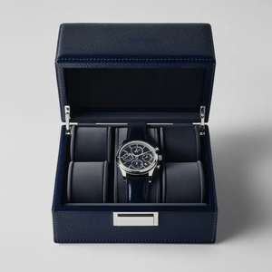 Caja de Reloj Portátil de Alta Gama al por Mayor con Logotipo Personalizado, Recubrimiento UV, Cierre Magnético y Tapa Abatible de Cartón - Product Image 3