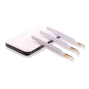 Pinzas de Acero Inoxidable de Alta Calidad para Extensión de Pestañas, Duraderas, Resistentes al Óxido, Precisas, con Logotipo Grabado, Muestras Gratis - Product Image 4