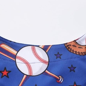 Camiseta Deportiva de Béisbol con Botones en la Parte Delantera y Material Deportivo Ligero - Product Image 3