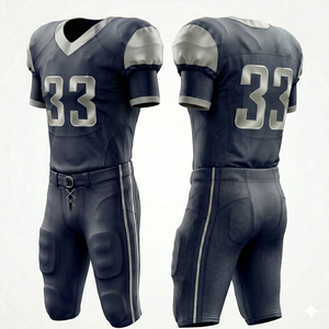 Équipement d'entraînement de football américain en cuir PU, taille officielle américaine, manches courtes - Product Image 2