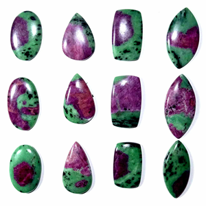 Rubis naturel de qualité supérieure en quartz, cabochon lisse, taille personnalisée, vente en gros - Product Image 1