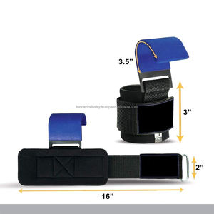 Sangles en néoprène avec crochets de puissance et crochets en J, accessoires d'équipement de fitness pour la musculation, fermeture extra forte, couleurs personnalisables - Product Image 6