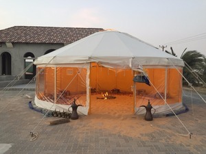 Carpa Redonda Tipo Majlis, Inspirada en Diseños Árabes, Mongólicos y Turcos – Carpa de Camping Impermeable, Ignífuga y para Todo Tipo de Clima - Product Image 2