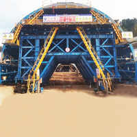 Chariot de coffrage tunnel en acier CE, bien structuré, détachable, pour revêtement secondaire en béton, avec système hydraulique, fabriqué en Chine