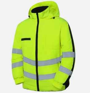 เสื้อแจ็คเก็ตสำหรับทำงาน กันน้ำ สะท้อนแสง ทนความหนาวเย็น ผลิตจากโพลีเอสเตอร์ สำหรับงานก่อสร้าง ยี่ห้อ Halex International รุ่น HI-5826 - Product Image 3