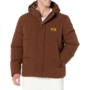 Chaqueta de burbujas para hombre con capucha de diseño único, impermeable, transpirable, ecológica, de invierno, con doble botonadura, lavable, para venta en línea - Product Image 1