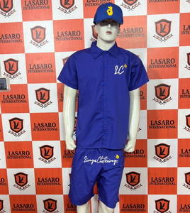 Conjunto de Camisa y Pantalones Cortos Casuales de Verano para Hombre, 100% Algodón, Cintura Elástica, Transpirable, Secado Rápido, Ligero, Traje de Playa para Vacaciones de Verano - Product Image 1