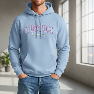 Custom Color Unisex Applique Streetwear Heavyweight Screen Printing & Embroidery Winter USA Cotton Women's Hoodies - Product Image 5