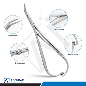 ที่จับเข็มโค้ง Accuram Smaha คีมผูกไหมจัดฟัน 14 ซม. สแตนเลสสตีล คีม Mathieu สำหรับผ่าตัดทางทันตกรรม CE - Product Image 4