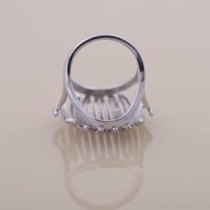 แหวนเพชรเม็ดใหญ่หลายแถว ทองคำขาว 14K โรสโกลด์  ทองคำเหลือง  เพชรเลี้ยงในห้องปฏิบัติการ  ดีไซน์หรูหรา  วงแหวนหน้ากว้าง  แหวนค็อกเทล  ชุบโรเดียม  สไตล์ฮิปฮอป - Product Image 5