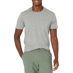 T-shirt homme col rond uni, manches courtes, été, 100% coton, design personnalisé, logo sur mesure. - Product Image 1