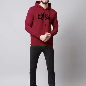 Sweat-shirt à capuche décontracté avec logo personnalisé pour homme, respirant / adapté pour l'hiver - Product Image 6