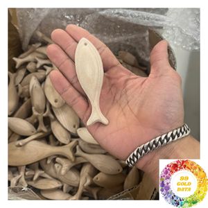 Decorative Wooden Fish Mediterranean Coastal <b>Ornament</b> 9-19cm for <b>Wall</b> Table Shelf and Nautical Home Decoration - Product Image 4