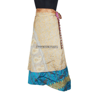 Faldas Largas Estilo Sari, Boho, Multicolores, para Verano, Cómodas, Estilo Hippie, Talla Única, para Mujeres, Chicas y Señoras - Product Image 5