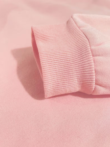 Ensemble de survêtement pour femme, imprimé floral rose, col rond, manches longues, survêtement décontracté avec poches, style printemps - Product Image 5
