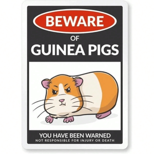 CIFbuy Cartello di avvertimento in metallo resistente alle intemperie per animali domestici, per esterni, per servizio di ritiro TikTok e Temu, per giardino e prato - Product Image 1