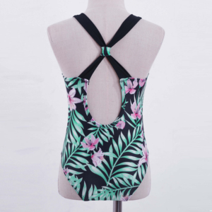 Traje de Baño de Dos Piezas para Mujer, Conjunto Deportivo Corto, Secado Rápido, Spandex, Poliéster, Ecológico, Transpirable, Antiestático - Product Image 3
