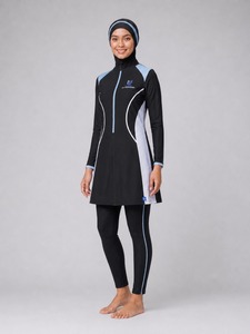 Ensemble de maillot de bain islamique modeste pour femmes, burkini à manches longues, tenue de natation couvrante, ensemble de bikini modeste - Product Image 5