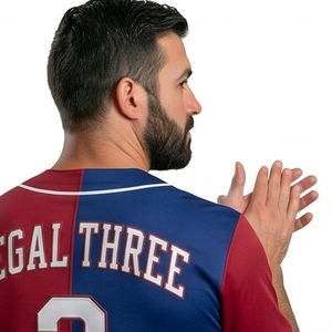 Men Full Button Baseball Jersey Men's Training Wear Baseball Jersey Mens Regal Three Down Button Baseball Jerseys Men - Product Image 4