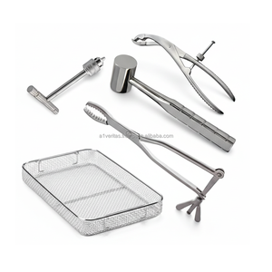 Low MOQ A-1 VERITAS Hayy-Grovve Bone Holding Forceps Orthopedic Instruments With Mesh Tray Set of 5 | sutur kitmedic instrument - Product Image 1