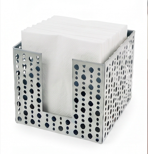 Elegante Caja de Pañuelos de Metal Estilo Antiguo, Diseño de Alta Calidad, Acabado Elegante, Perfecta para Bodas, Fiestas, Vajilla y Decoración de Comedor - Product Image 1