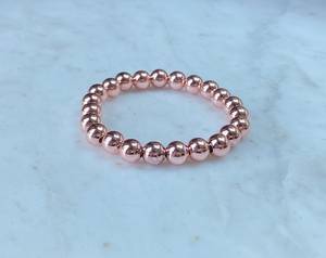 <b>Copper</b> Bead Bracelet Stackable Bracelet Layered Jewelry Stretch Bracelet Handmade Jewelry <b>Copper</b> Ball Beads Elegant Fashion - Product Image 6