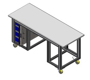 Composants en aluminium extrudé haute durabilité, composants en acier inoxydable, finition naturelle anodisée, table de travail, armoire de rangement, bureaux d'ordinateur - Product Image 1