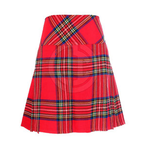 High Quality Solid Breathable Casual Stylish Durable Knee-Length <b>Women's</b> <b>Tartan</b> Kilt <b>Skirts</b> for Fashion - Product Image 2