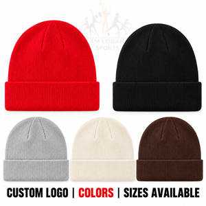 หมวกบีนนี่ไหมพรมคอตตอนสีแดงแบบมีจีบ ยี่ห้อ FM Logan Sports รุ่น Custom สำหรับฤดูหนาว สไตล์ลำลอง เหมาะสำหรับทุกเพศ - Product Image 4