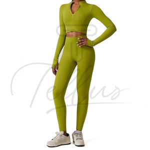Conjuntos de Yoga para Mujer, 5 Piezas, Sólidos, Tallas Grandes, Pantalones Cortos Transpirables de Secado Rápido, Leggings y Conjunto de Sujetador Deportivo - Product Image 5