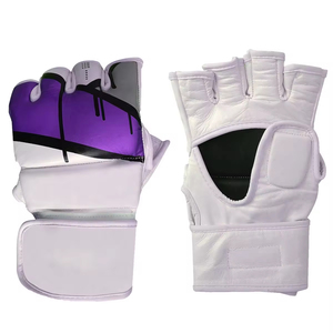 Guantes de Boxeo Profesionales de PVC de Medio Dedo para Adultos, con Logotipo Personalizado, 8oz 12oz 14oz, Guantes de Cuero de Alta Calidad para MMA y Grappling - Product Image 4