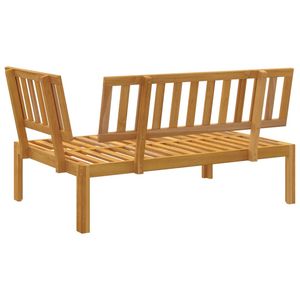 Canapé de jardin modulaire en bois d'acacia massif, naturel, moyen - Product Image 5