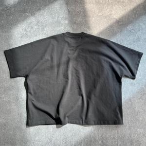 เสื้อยืดคอกลมคุณภาพสูง 275gsm ทรงโอเวอร์ไซส์ หนัก 100% ผ้าฝ้าย เสื้อยืดลำลองทรงบ็อกซี่ แขนสั้น ไม่มีลาย สำหรับผู้ชาย - Product Image 6