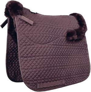 Almohadilla de salto ecuestre con ribete de piel de oveja, forro de lana de cordero, diseño cuadrado para equitación, tamaño personalizable - Product Image 2